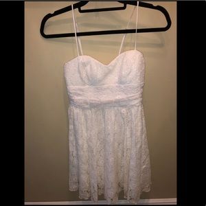 White lace dress